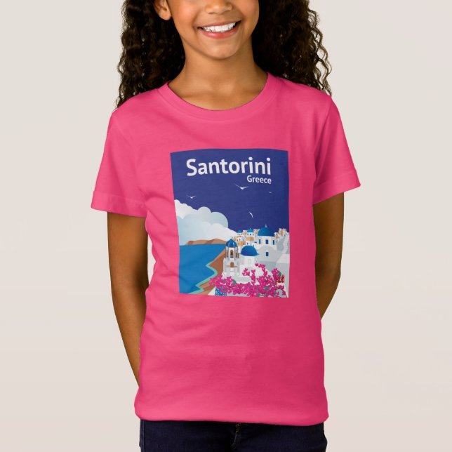 T-Shirt Santorini Grèce (Devant)