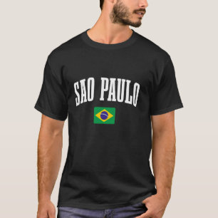 T-shirt São Paulo Brésil Drapeau Brésilien Fierté Brésilie