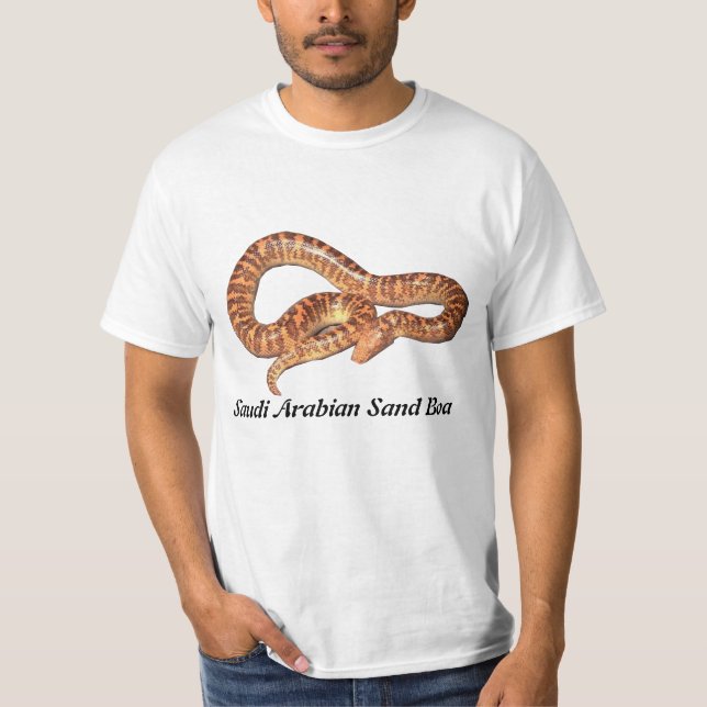 T-shirt saoudien de valeur de boa de sable (Devant)