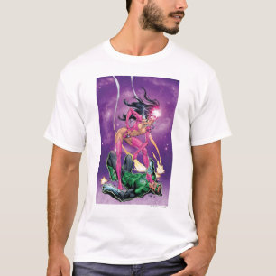 T-shirt Saphir vert de lanterne et d'étoile - couleur