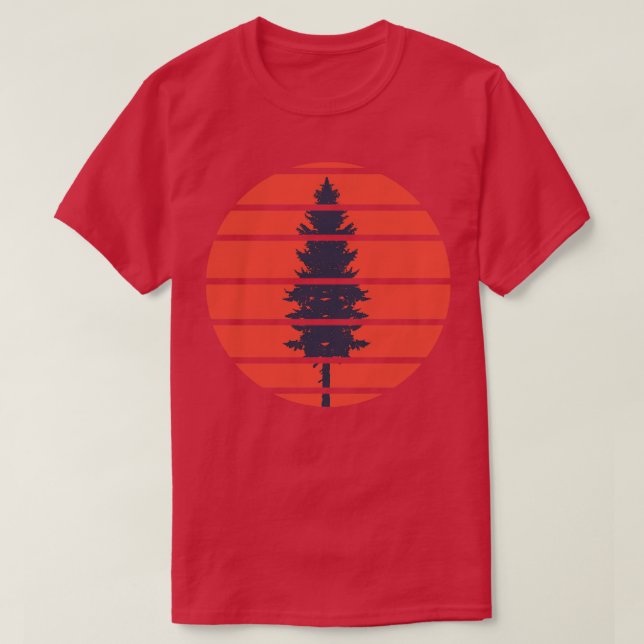T-shirt sapin de nature 1 (Design devant)