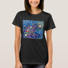 T-shirt Sapin de Noël Cosmique