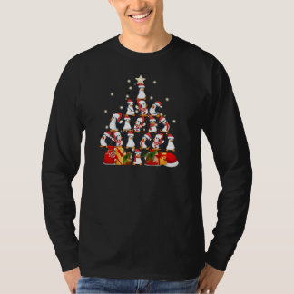 T-shirt sapin de Noël des pingouins