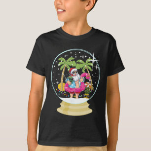 T-shirt Sapin de Noël Palmier Surf Plage Boule de Neige Ét