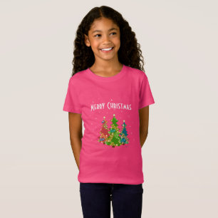 T-Shirt Sapins de Noël Flocons Caprice