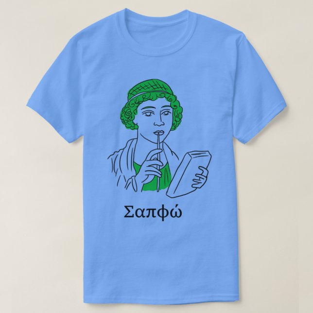 T-shirt Sappho minimaliste (Design devant)