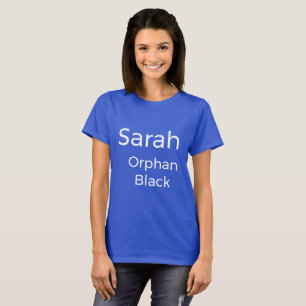 T-shirt Sarah de l'émission de télévision orpheline Black