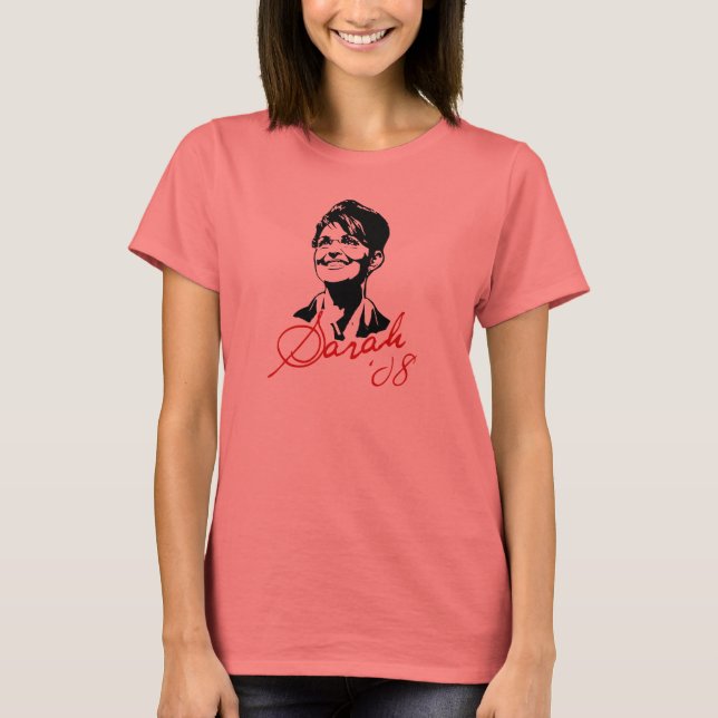 T-shirt Sarah Palin Signature (Devant)