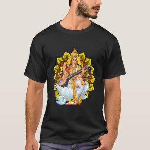T-shirt Saraswati Géométrie Sacrée Troisième Œil Isha Hind