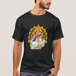 T-shirt Saraswati Géométrie Sacrée Troisième Œil Isha Hind