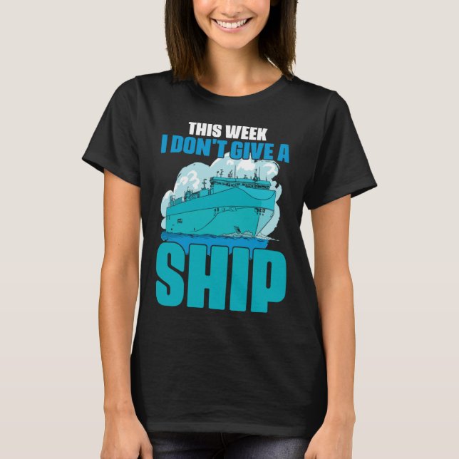 T-shirt Sarcasm Boat Cruising Cruise for Sarcastic Cabin C (Devant)
