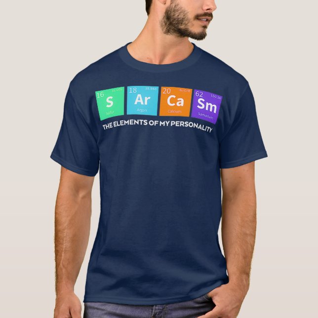 T-shirt Sarcasme Drôle Éléments De Mon Sac Personnalité (Devant)