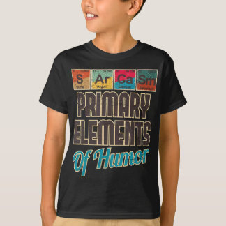 T-shirt Sarcasme Éléments principaux de l'Humour - Chimist