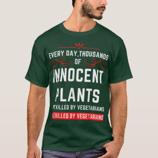 T-shirt Sarcasme végétarien Funny Humour végétarien