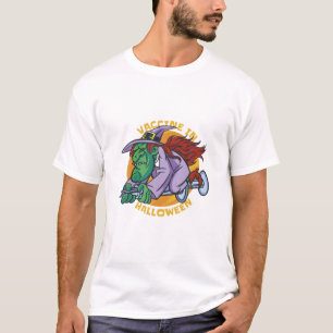 T-shirt Sarcastic Halloween Costume Witch Vaccine