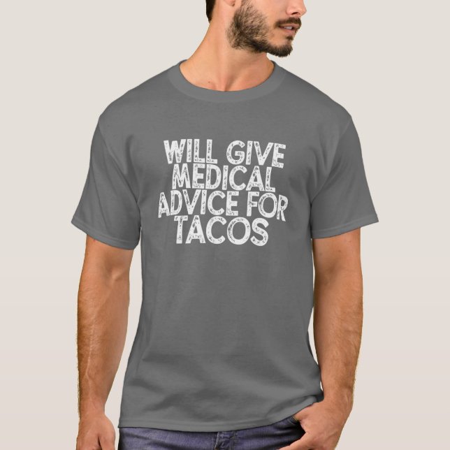 T-shirt Sarcastique Dire Drôle Donnera Des Conseils Médica (Devant)