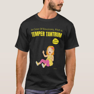 T-shirt Sarcastique En Coque D'Émotions Poser Un Tir Tempe
