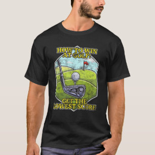T-shirt Sarcastique Golf Inspiré Sarcasme Golf relié