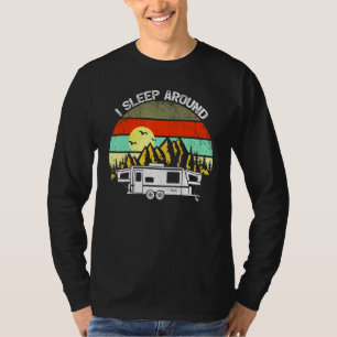 T-shirt Sarcastique Je Dors Autour De Rv Camping