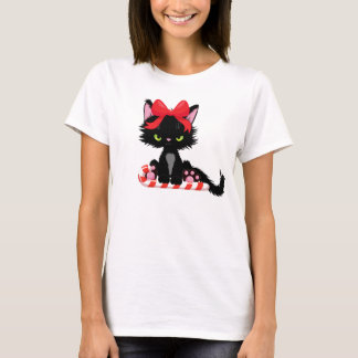 T-shirt Sarcastique Noël Chat noir drôleVacances humoristi