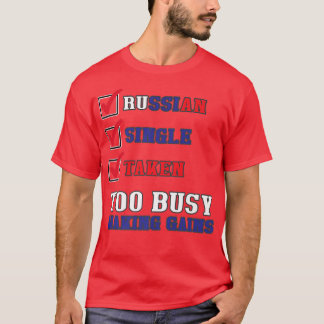 T-shirt Sarcastique russe Gym Drôle Russie Drôle 