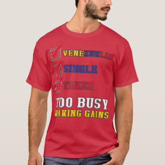 T-shirt Sarcastique vénézuélienne gymnase drôle Drapeau vé