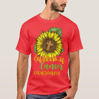 T-shirt Sarcome Cancer Sensibilisation Fleur de soleil Foi