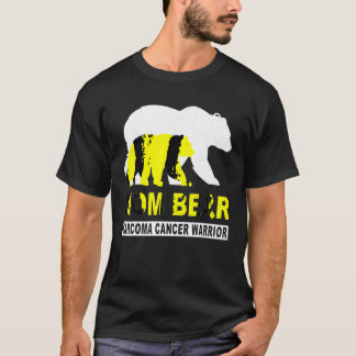 T-shirt Sarcome Cancer Sensibilisation maman ours Jaune So