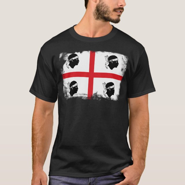 T-shirt Sardaigne Sardaigne Drapeau Sardaigne (Devant)