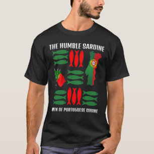 T-shirt SARDINE Reine de la cuisine portugaise Texte perso