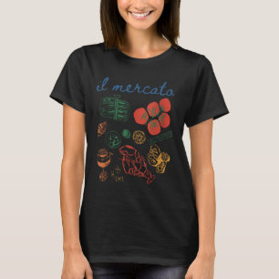T-shirt Sardines du marché italien Tinned Fish Coast Tomat
