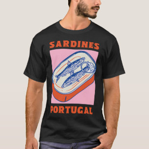 T-shirt Sardines en boîte de conserve rétro – Art culinair