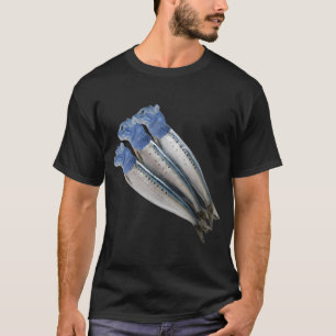 T-shirt Sardines félines — Conception de chat méditerranée