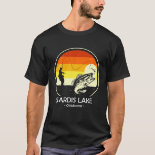 T-shirt SARDIS LAKE OKLAHOMA Drôle Camping de pêche été