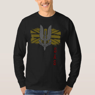 T-shirt Sas Union Jack Lion Freedom Vetera, patriote brita