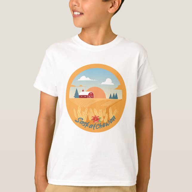 T-shirt Saskatchewan vintage (Devant)