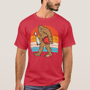 T-shirt Sasquatch Bowling Rétro Bowleream Hommes Femmes fa