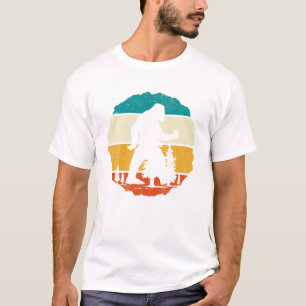 T-shirt Sasquatch Conspiration Théorie Cryptozoologie Rétr
