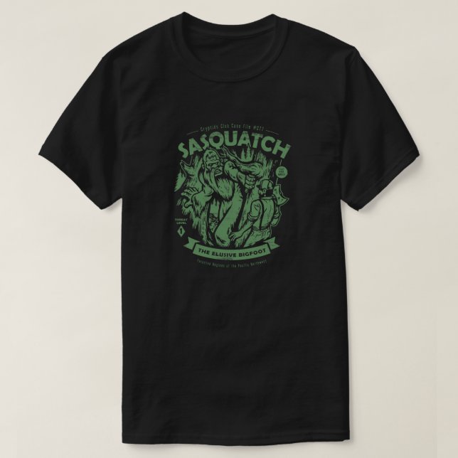 T-shirt Sasquatch - Cryptids Club fichier Coque #077 Light (Design devant)