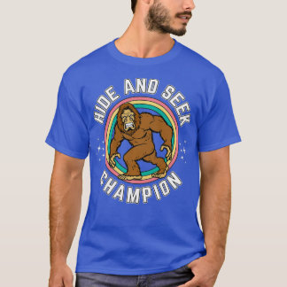 T-shirt Sasquatch Funny Bigfoot Cacher Et Chercher Champio