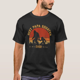 T-shirt Sasquatch Papa Best Papa Squatch Jamais Bigfoot Pa
