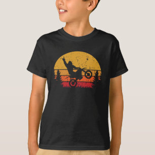 T-shirt Sasquatch Retro Sunset équitation Vélo Dirt