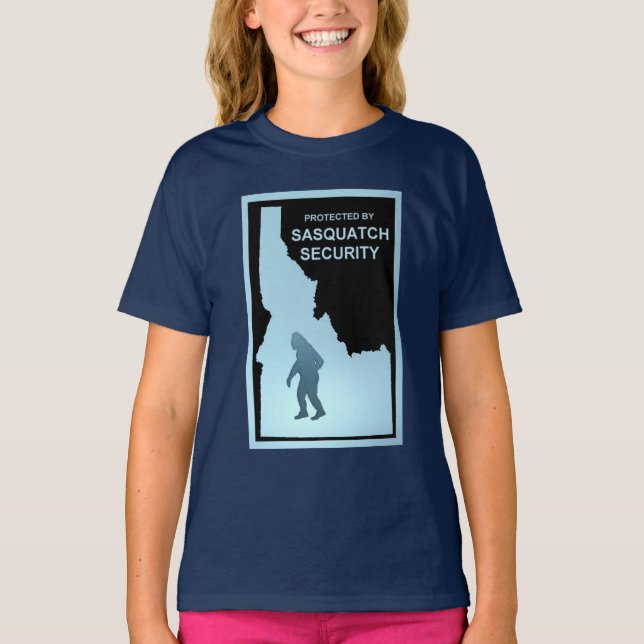 T-shirt Sasquatch Security - Idaho (Devant)