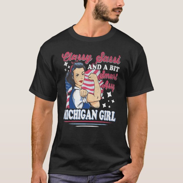 T-shirt Sassi Classique Et Un Peu Intelligente Assi Michig (Devant)