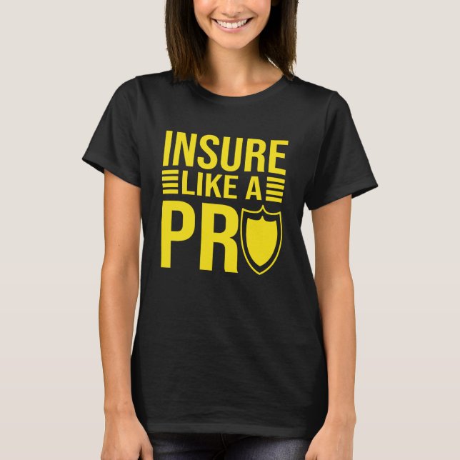T-shirt S'Assurer Comme Un Agent De Vente Pro Family Assur (Devant)