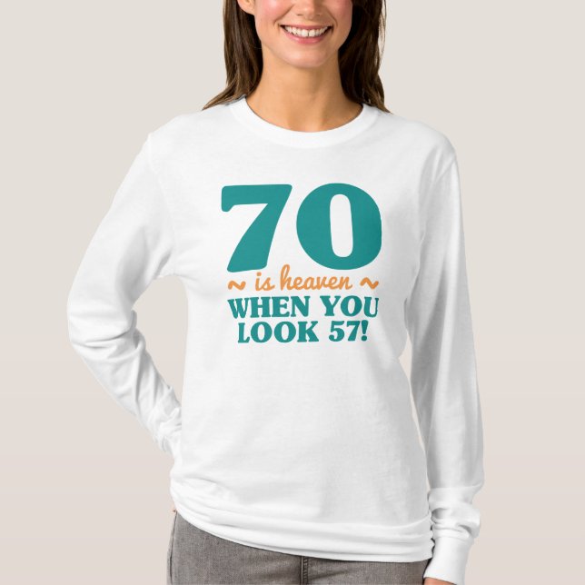 T-shirt Sassy 70e anniversaire (Devant)