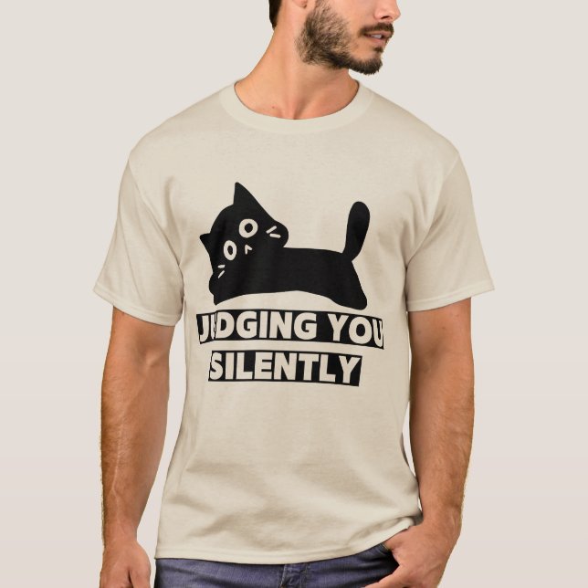 T-shirt Sassy Cat Peeking - Parfait pour les Amour (Devant)