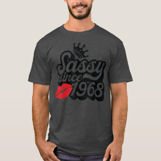 T-shirt Sassy depuis 1968 Fabuleux 54e anniversaire des ca