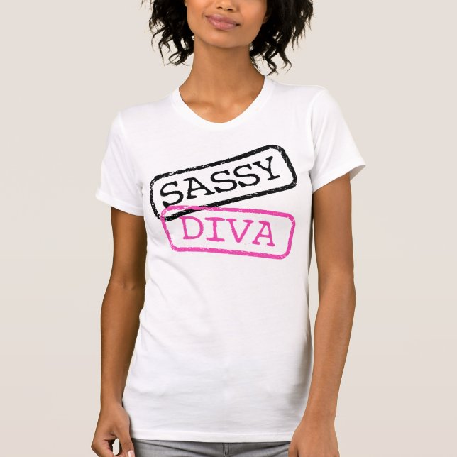 T - Shirt "Sassy+Diva" (Vorderseite)