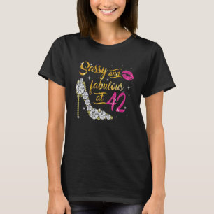 T-shirt Sassy et fabuleux à 42 ans 42e anniversaire s